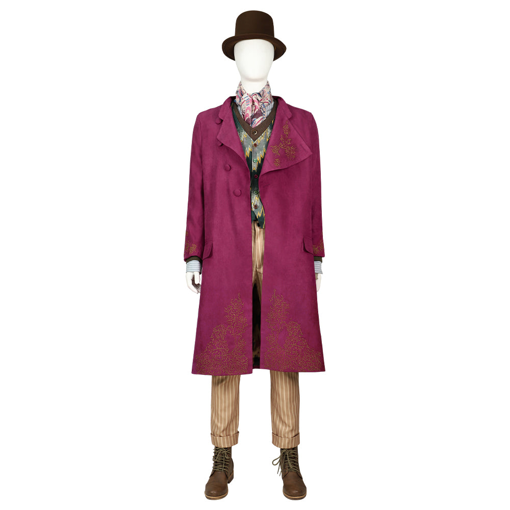 2023 Charlie and the Chocolate Factory Wonka Willy Wonka Cosplay Costume