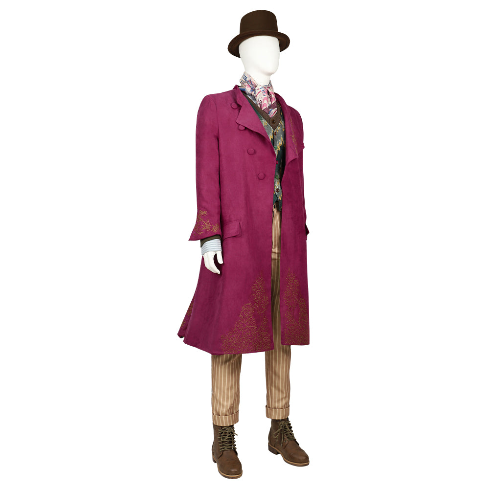 2023 Charlie and the Chocolate Factory Wonka Willy Wonka Cosplay Costume