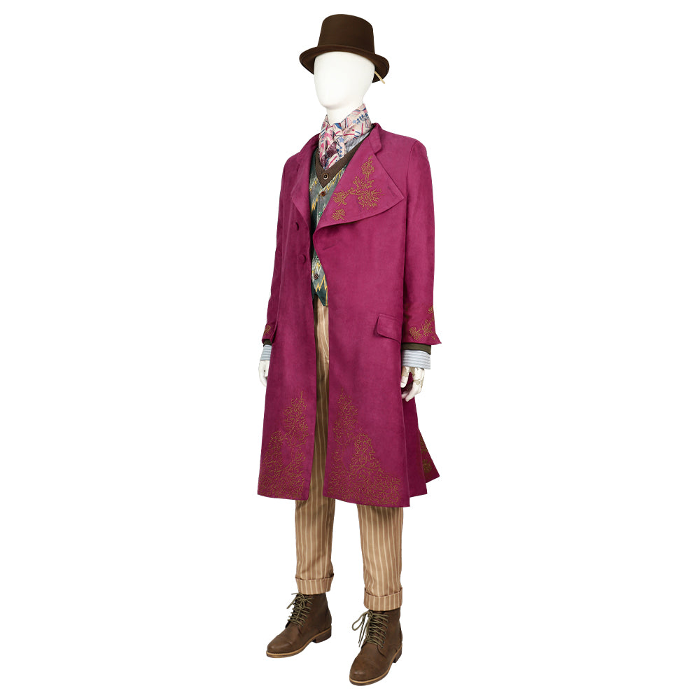 2023 Charlie and the Chocolate Factory Wonka Willy Wonka Cosplay Costume