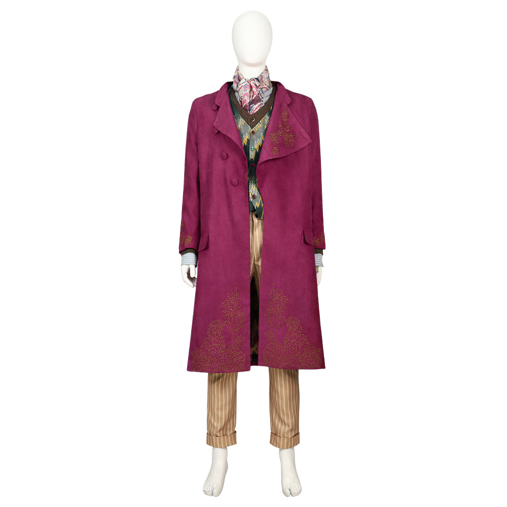 2023 Charlie and the Chocolate Factory Wonka Willy Wonka Cosplay Costume