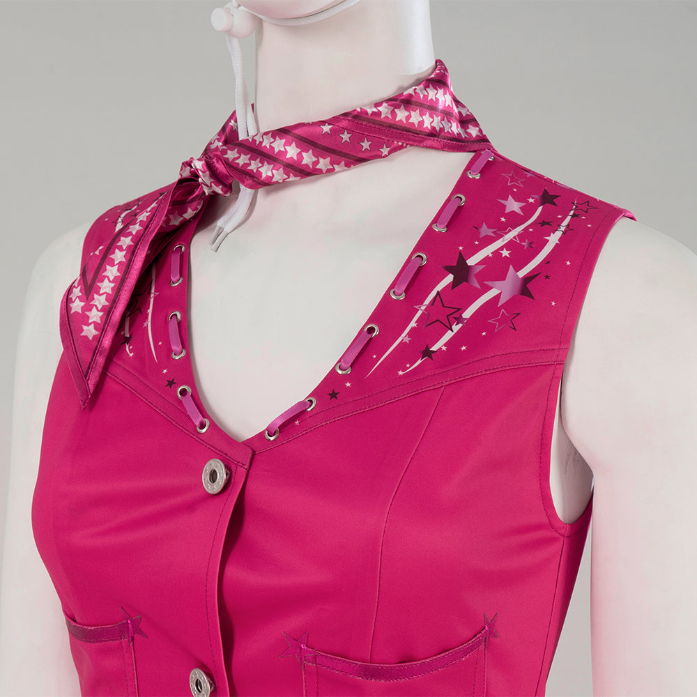 Doll Movie Margot Elise Robbie Cowgirl Cosplay Costumes Free Shipping