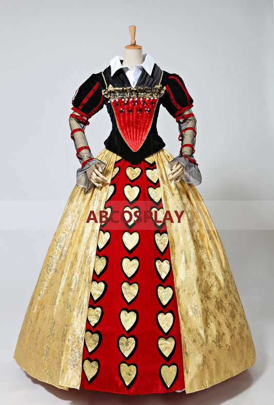 Alice in the Wonderland Red Queen Dress Cosplay Costumes