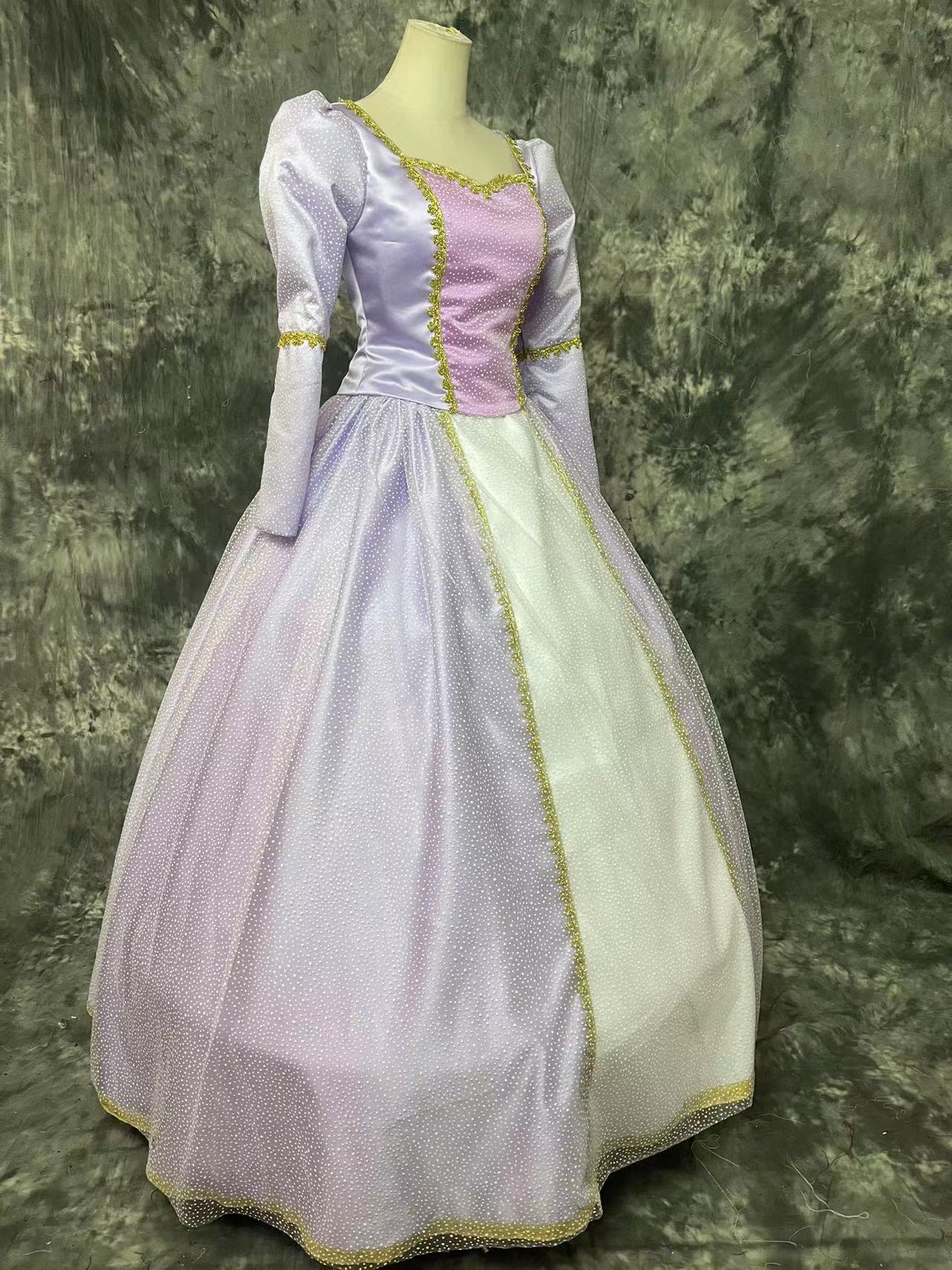 Barbie Purple Princess Dress Cosplay Costume