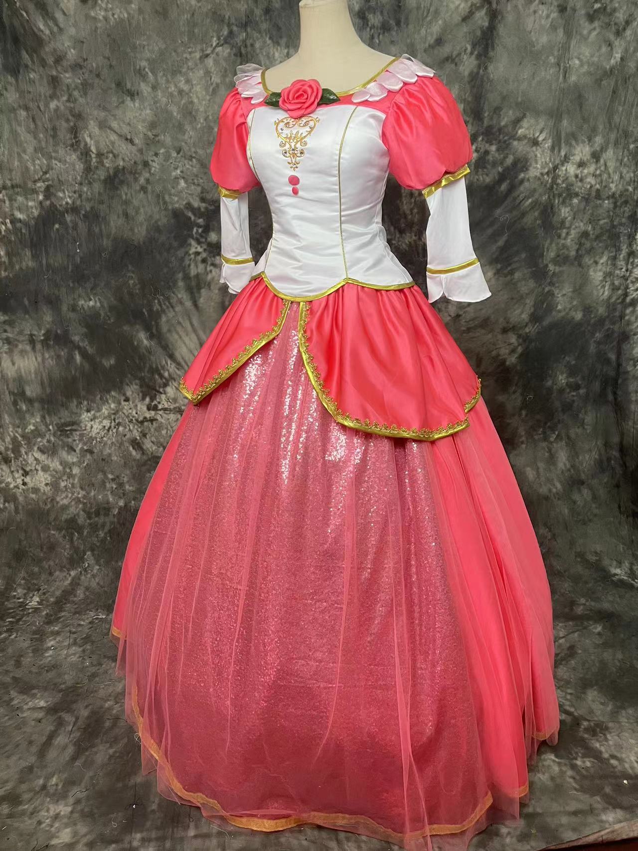 Red Anneliese Dress Cosplay Costume