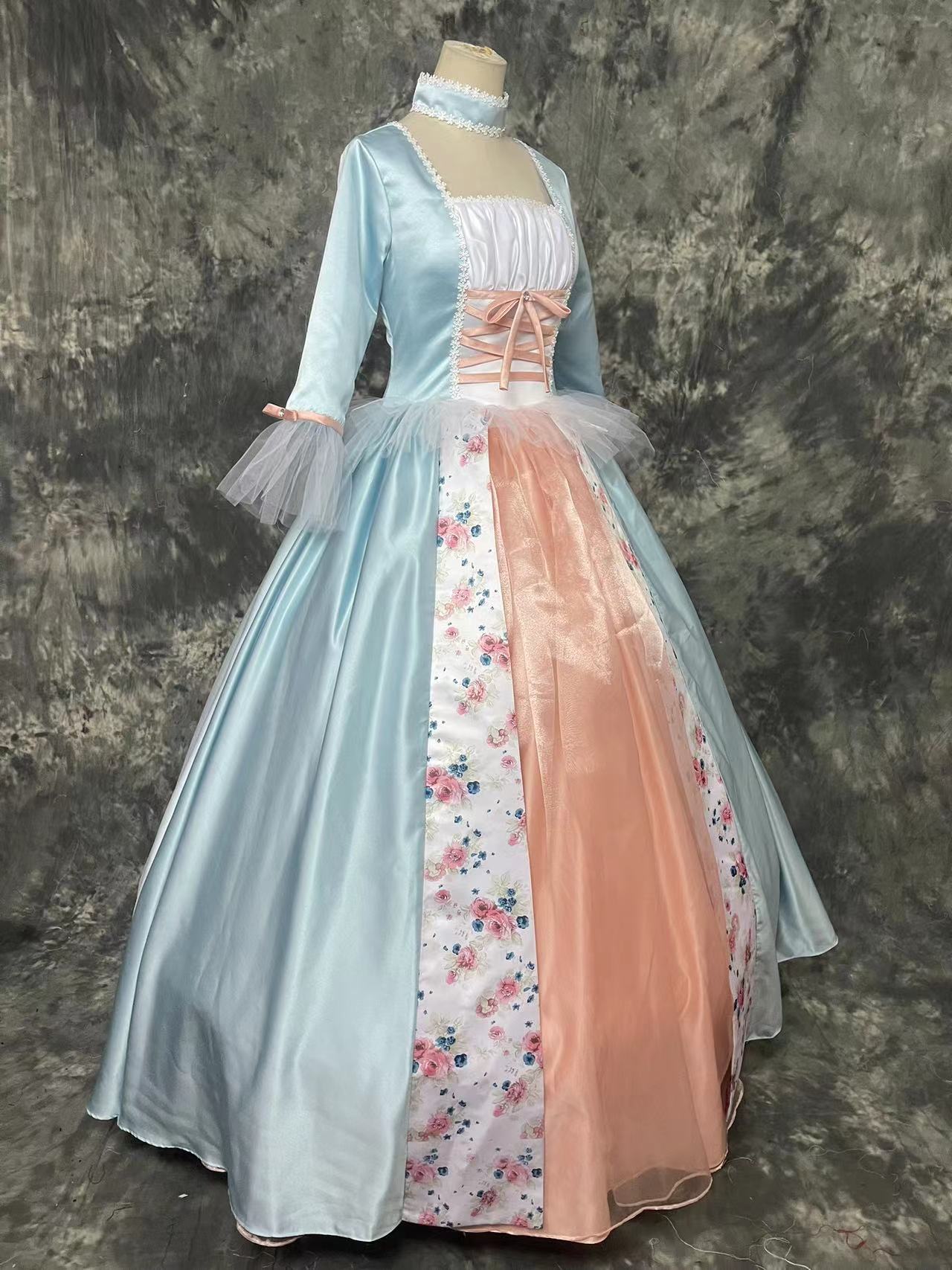 Barbie Skyblue Princess Dress Cosplay Costume