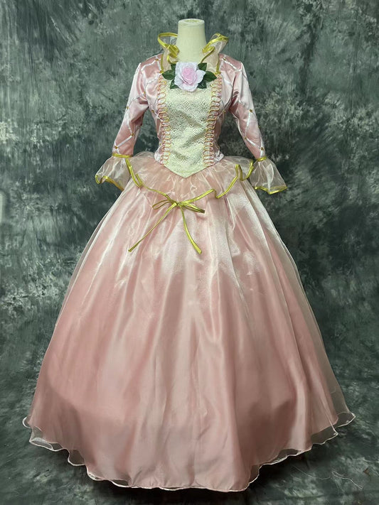 Barbie Champagne Princess Dress Cosplay Costume