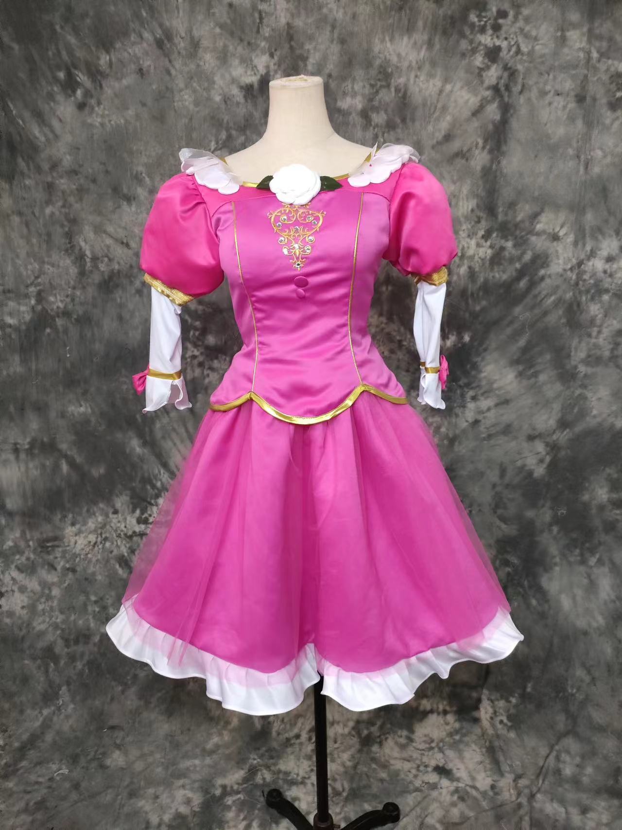 Barbie Pink Princess Dress Cosplay Costume
