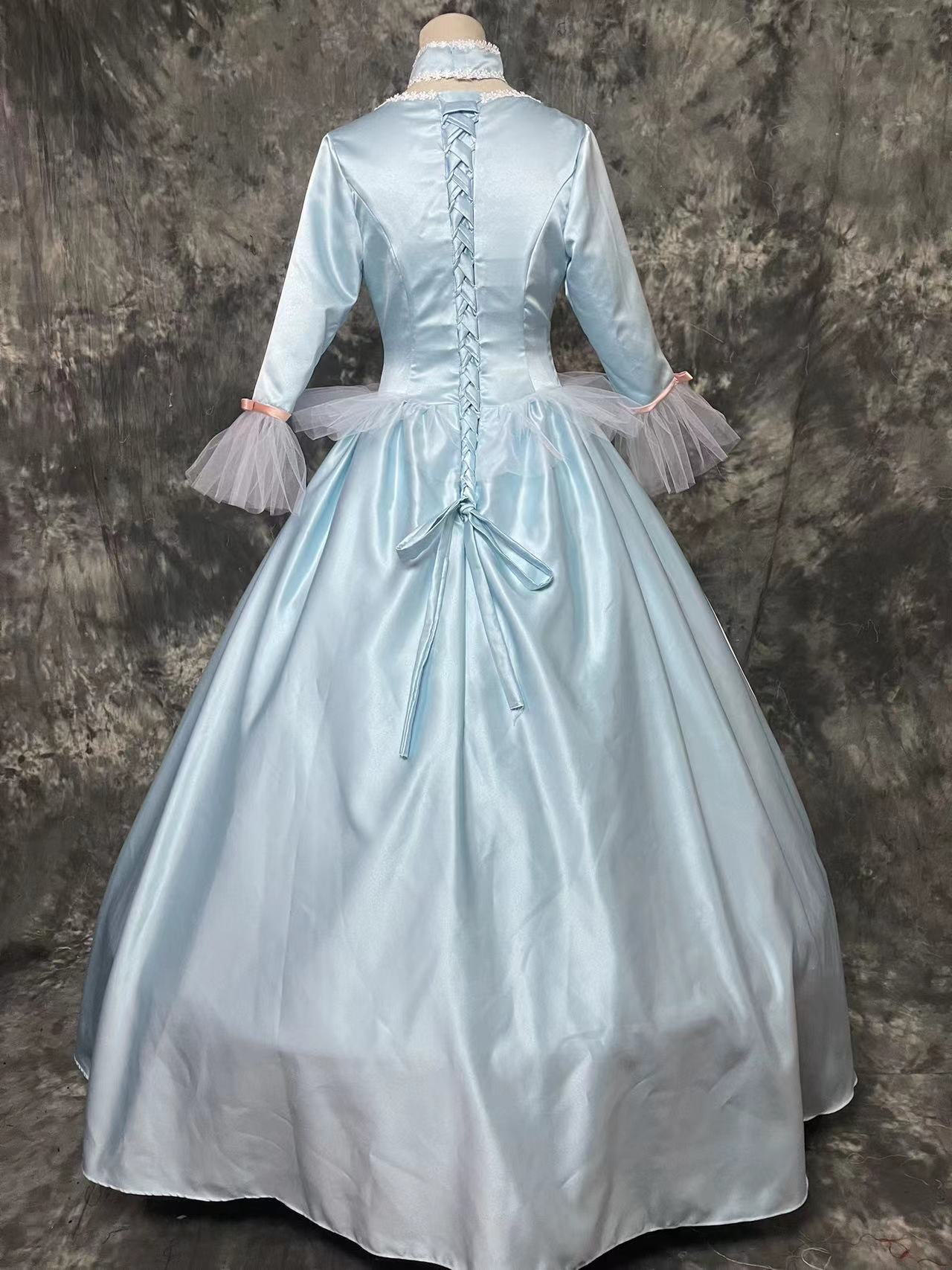 Barbie Skyblue Princess Dress Cosplay Costume