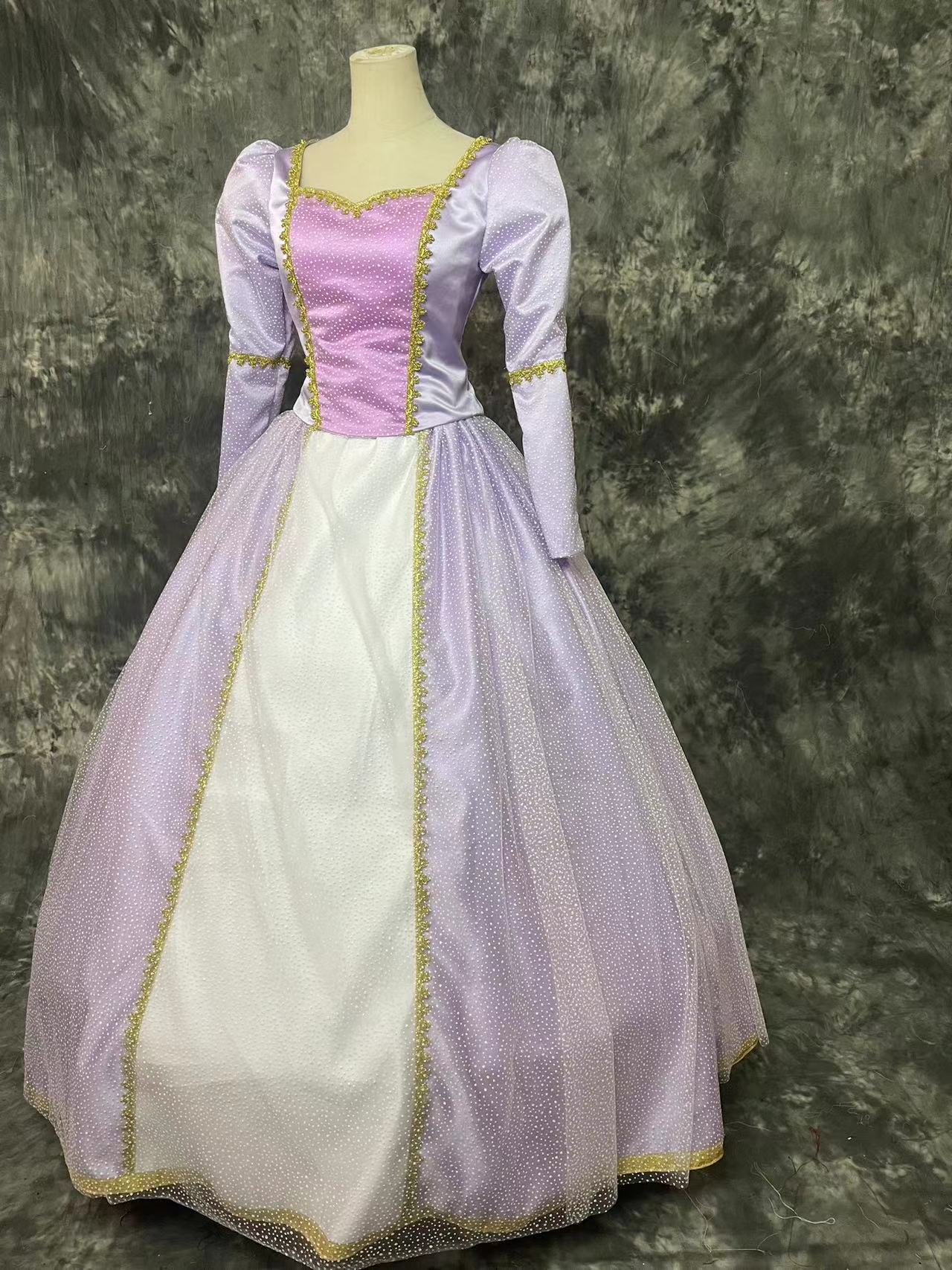 Barbie Purple Princess Dress Cosplay Costume