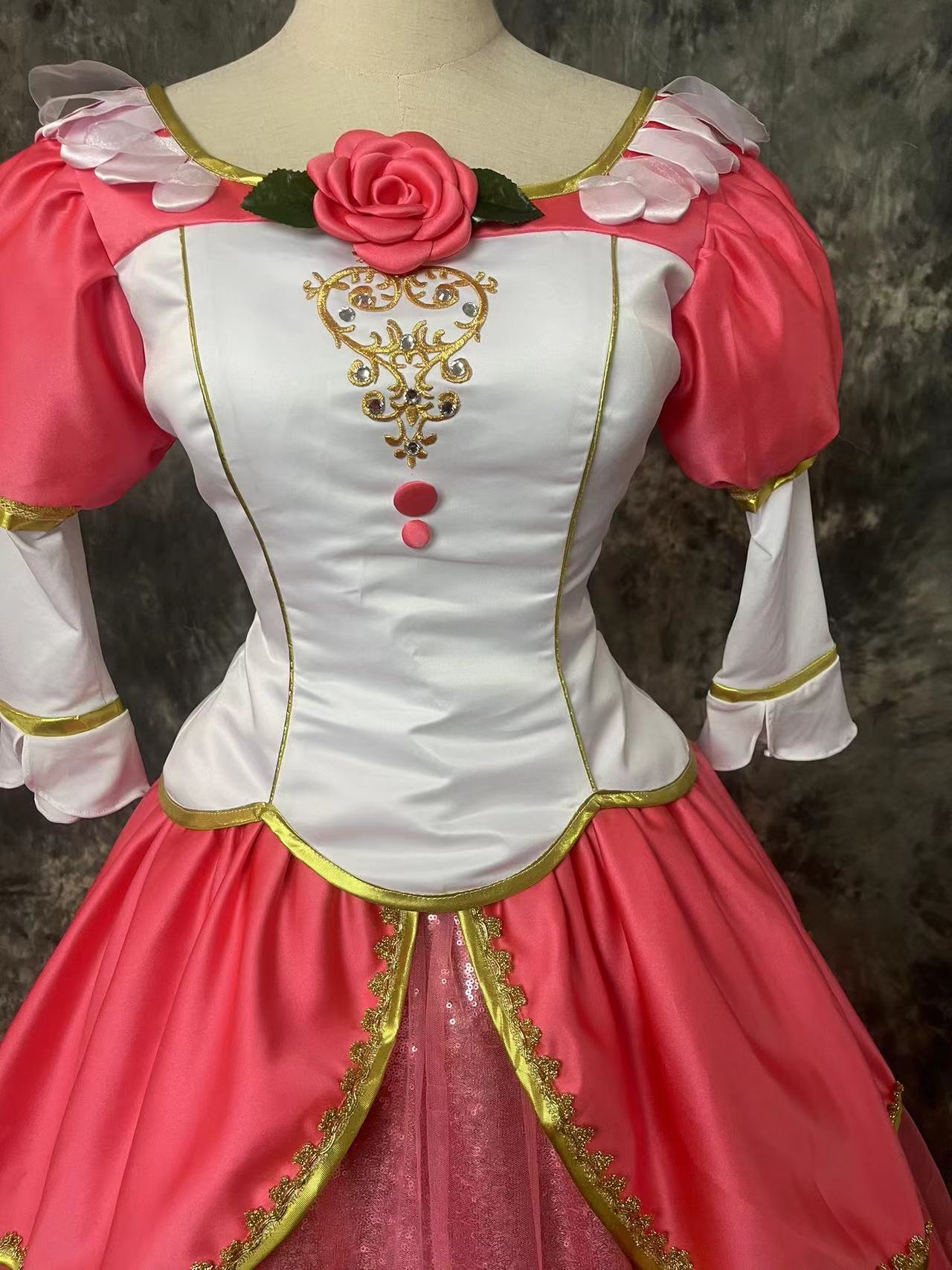 Red Anneliese Dress Cosplay Costume