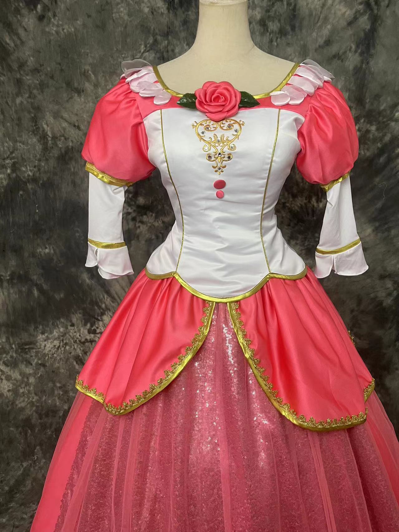 Red Anneliese Dress Cosplay Costume