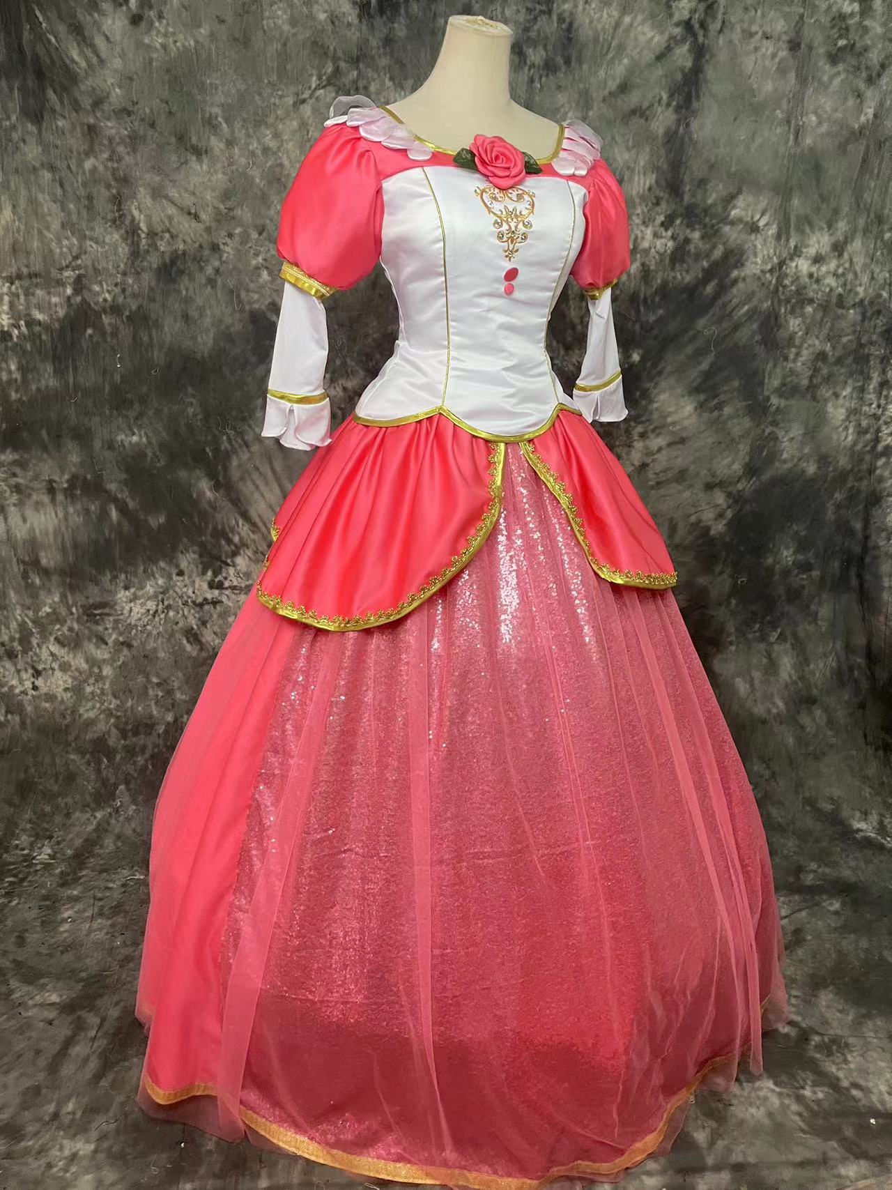 Red Anneliese Dress Cosplay Costume