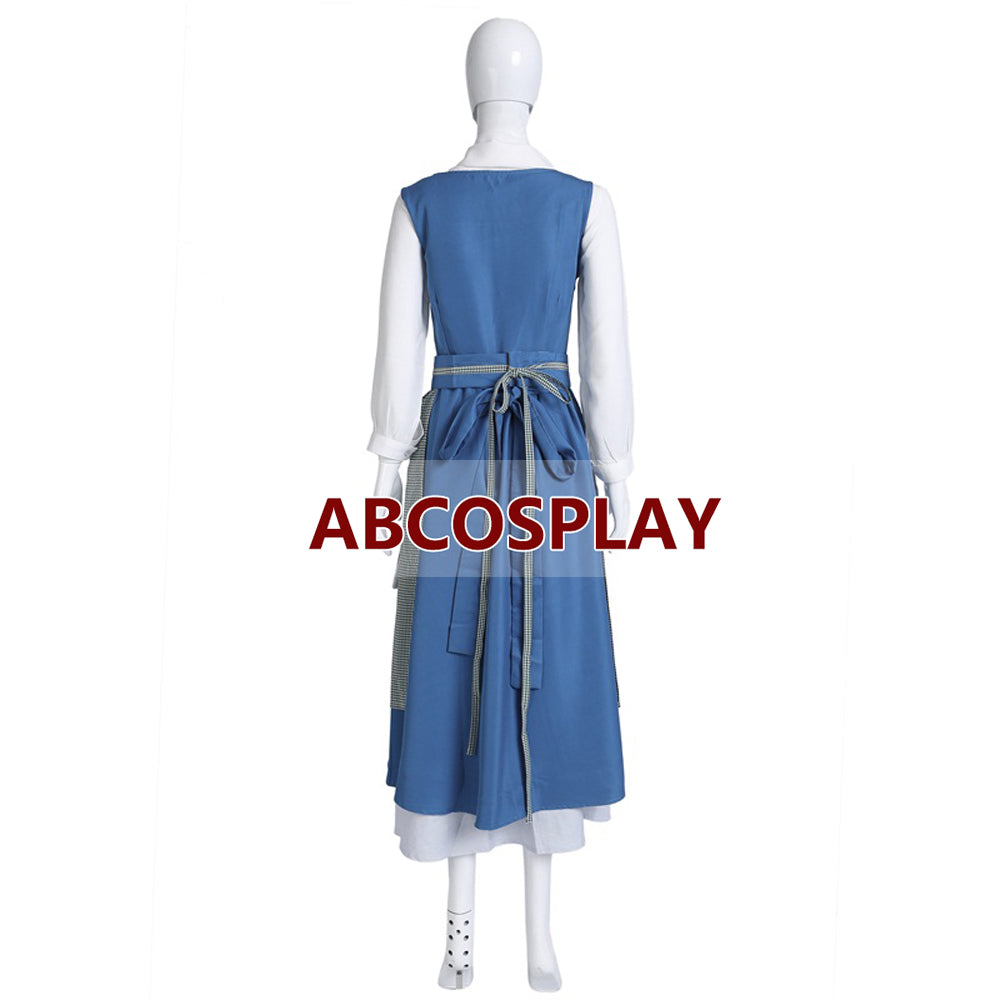 Beauty And The Beast 2015 Film Belle Maid Dress Cosplay Costume
