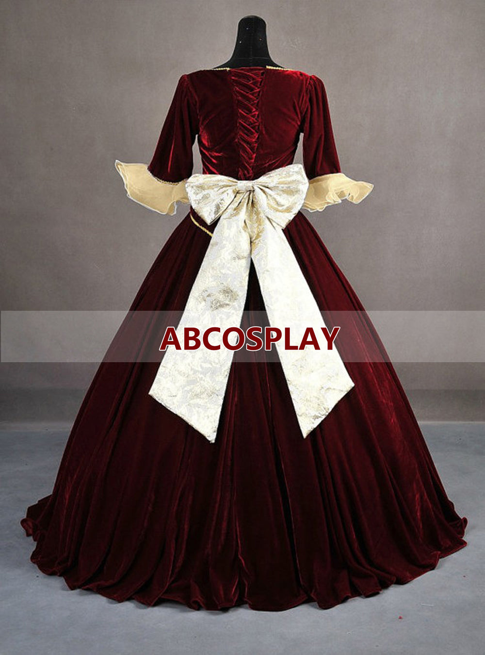 Beauty And The Beast Belle Velvet Princess Dress Cosplay Costume