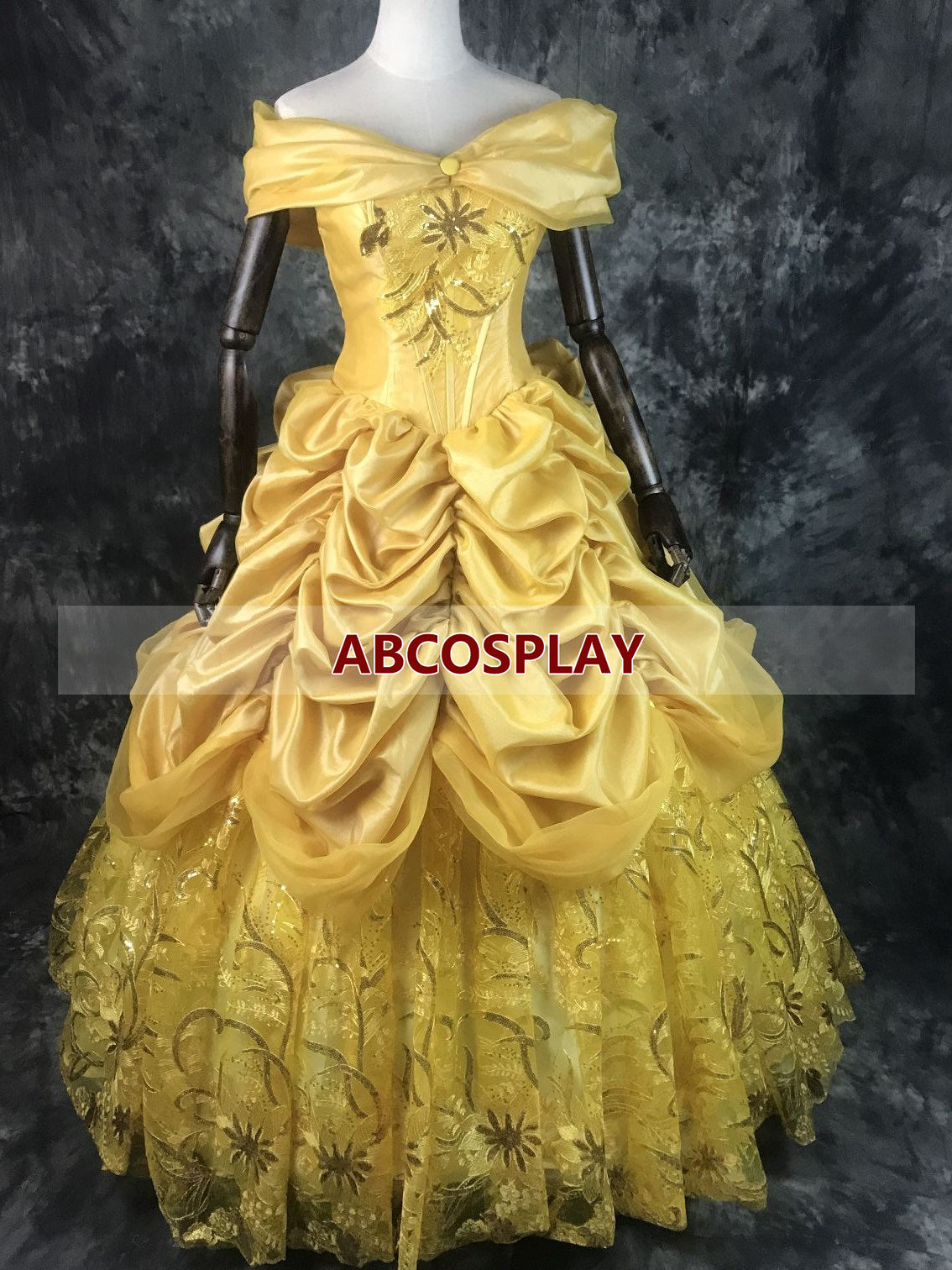 Beauty And The Beast Belle Yellow Dress Belle Princess Cosplay Costume