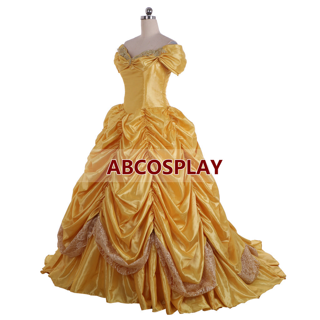 Princess Beauty and The Beast Belle Luxury Dress Cosplay Costume