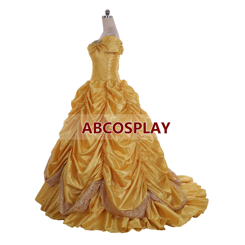 Princess Beauty and The Beast Belle Luxury Dress Cosplay Costume
