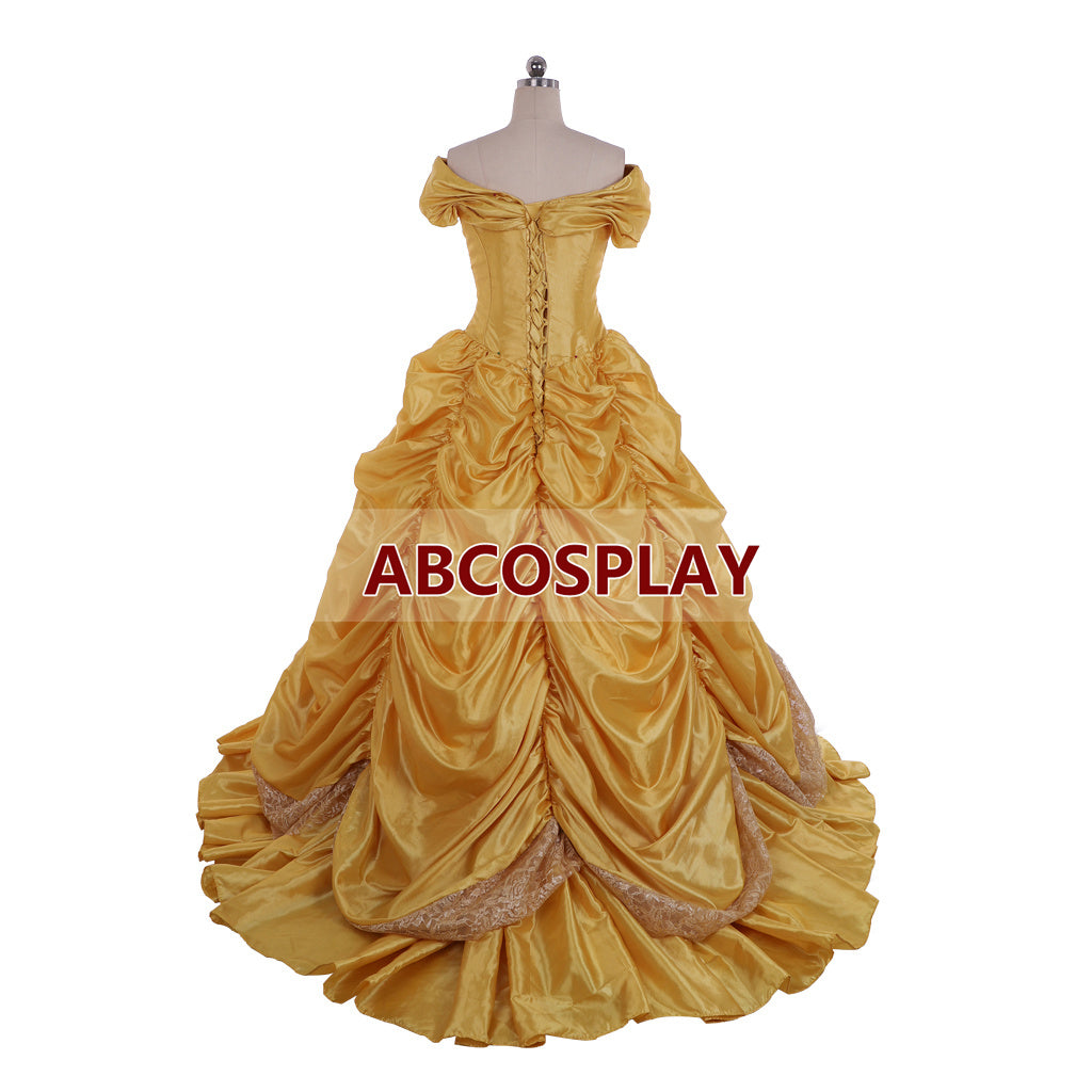 Princess Beauty and The Beast Belle Luxury Dress Cosplay Costume