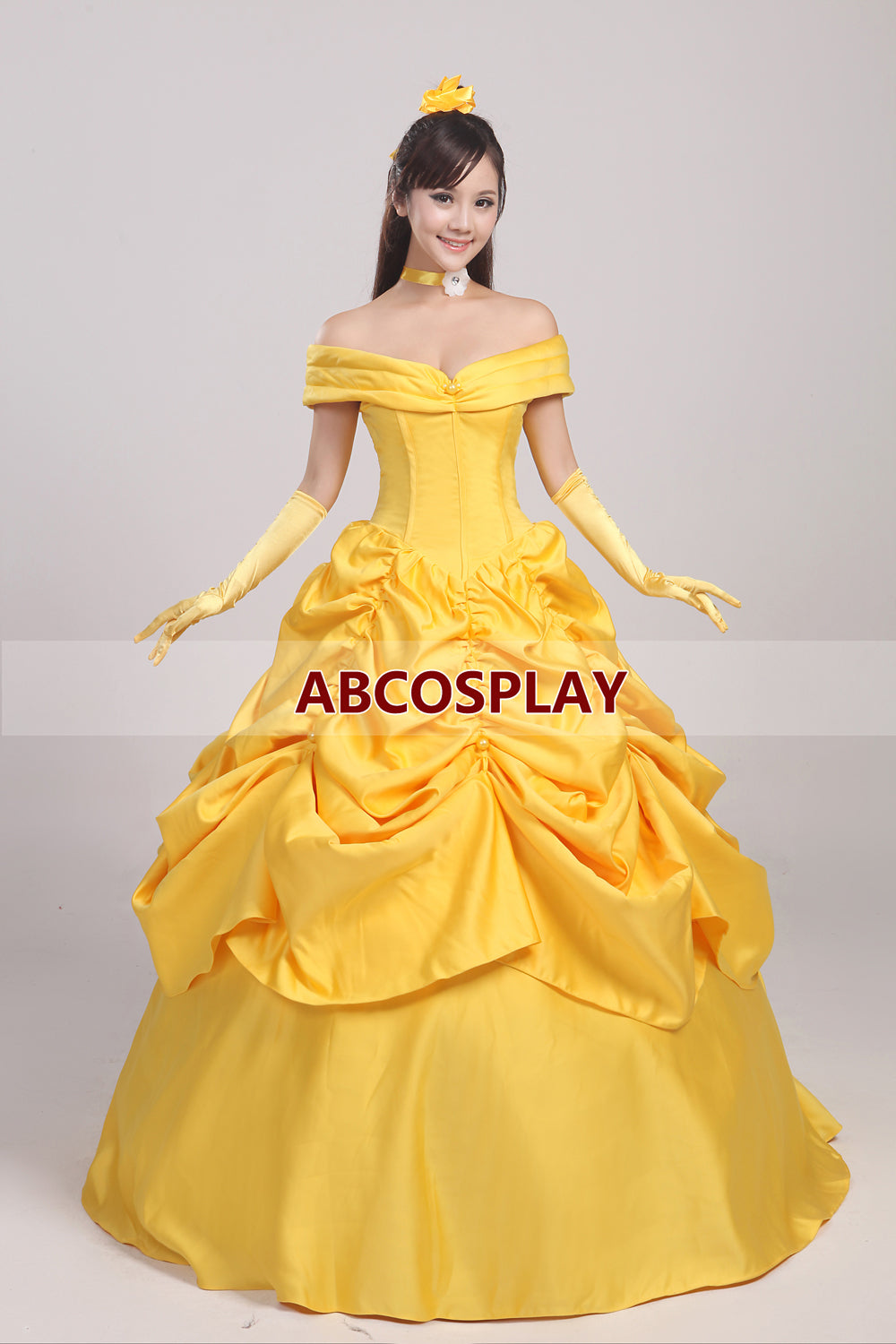 Beauty and The Beast Belle Princess Dress pearl Cosplay Costume