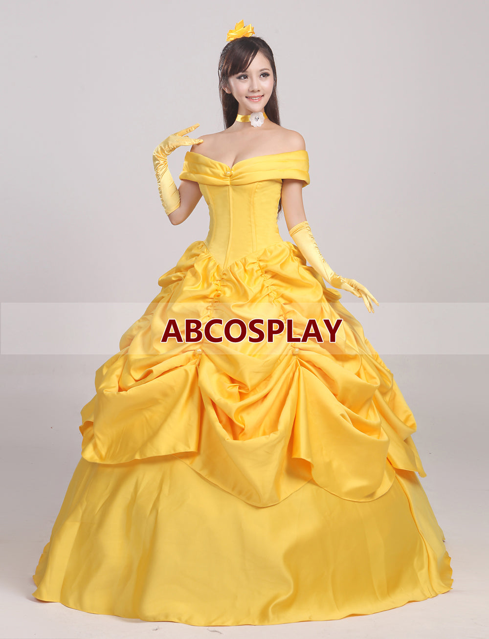 Beauty and The Beast Belle Princess Dress pearl Cosplay Costume