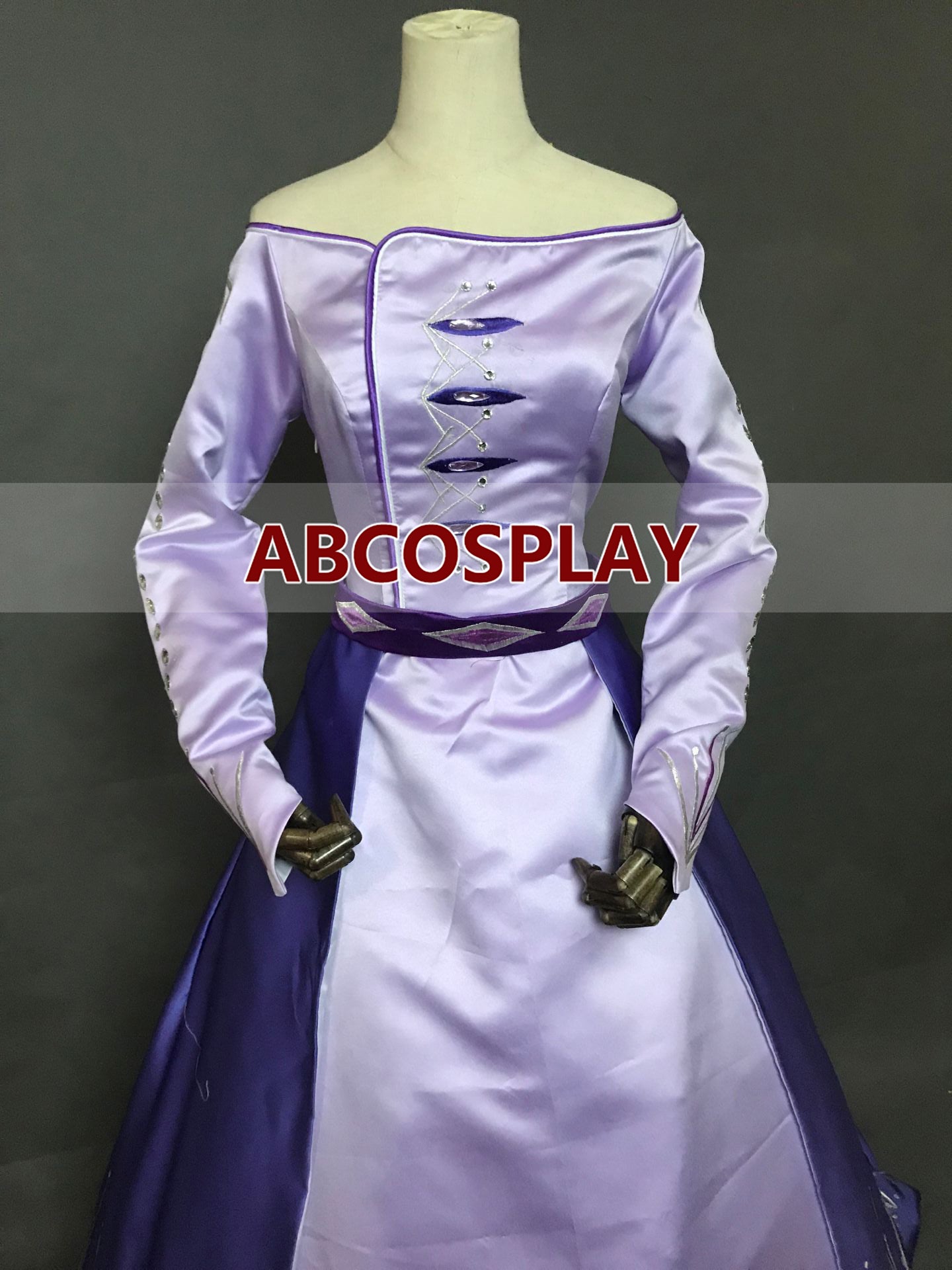 Frozen 2 Elsa Embroidery Dress Luxury Style Cosplay Costume