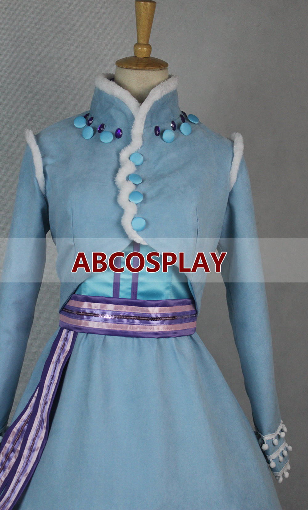 Princess Frozen Anna Adventure Deluxe Style Dress Cosplay Costume