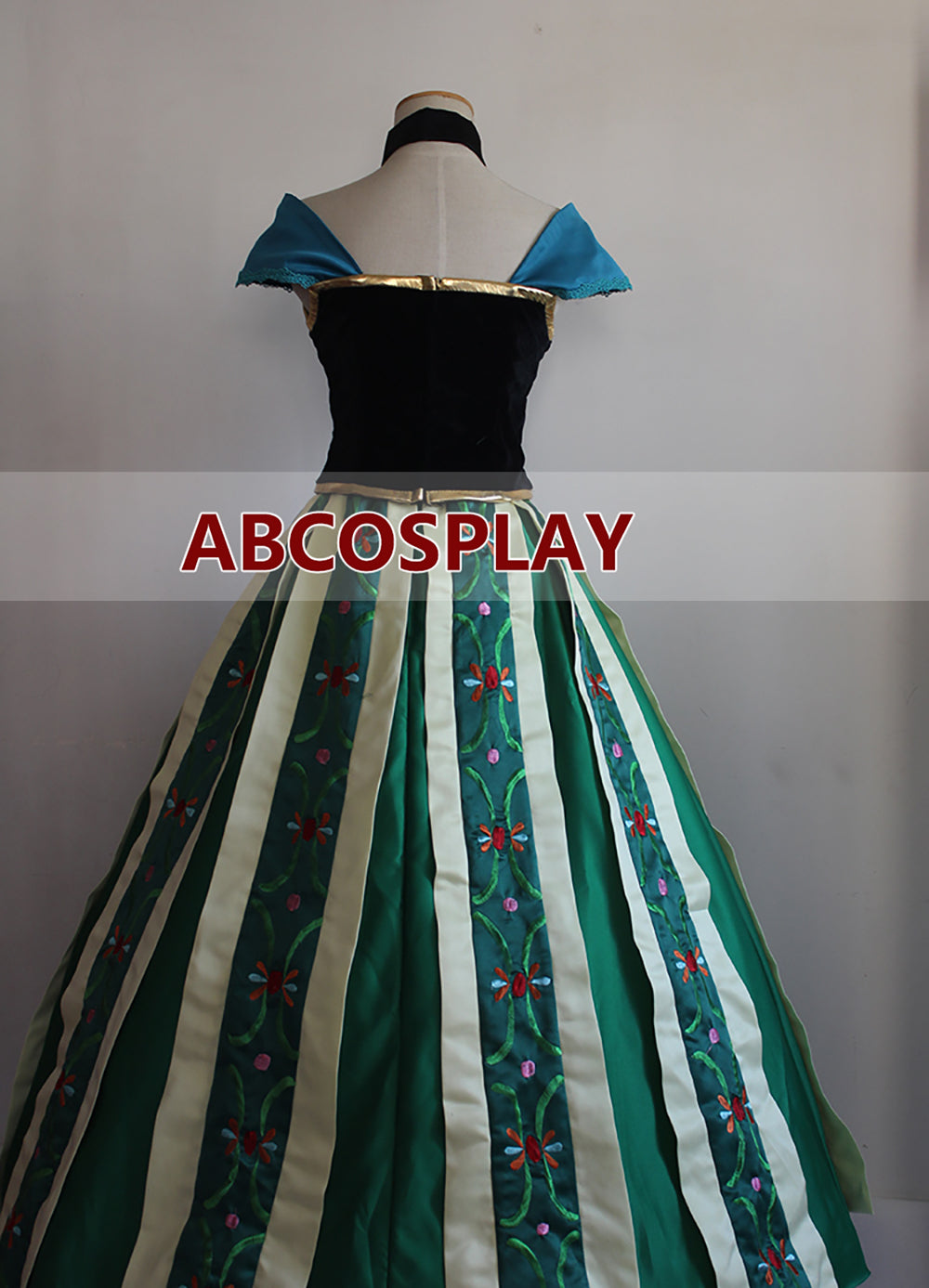 Frozen Anna Embroidery Dress Style 2 Cosplay Costume