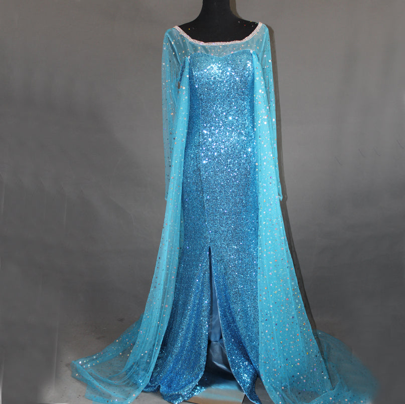 Frozen Elsa Priness Dress Elsa Queen Cosplay Costumes
