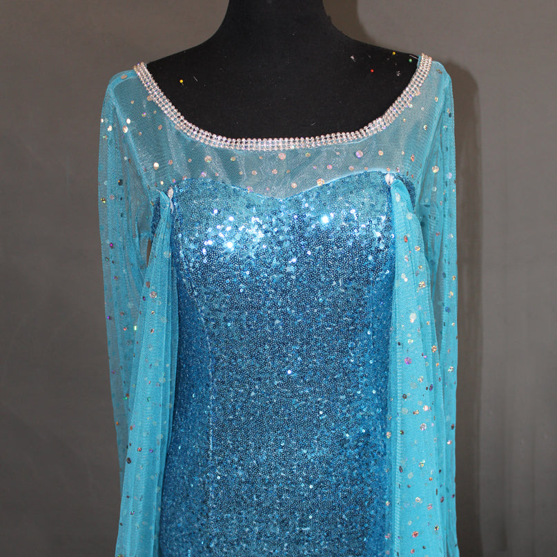 Frozen Elsa Priness Dress Elsa Queen Cosplay Costumes