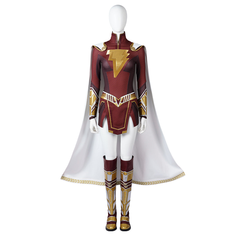 Fury Of The Gods Mary Marvel Cosplay Lady Shazam Costumes