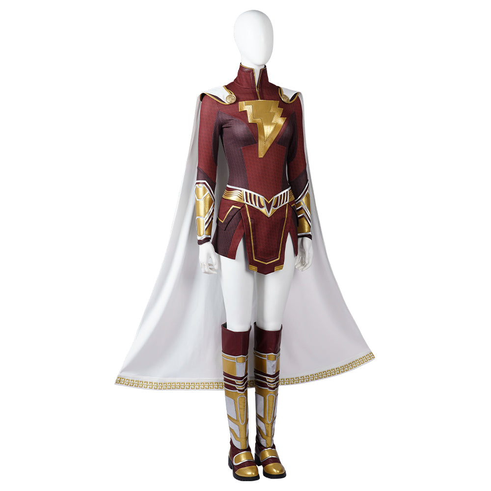 Fury Of The Gods Mary Marvel Cosplay Lady Shazam Costumes
