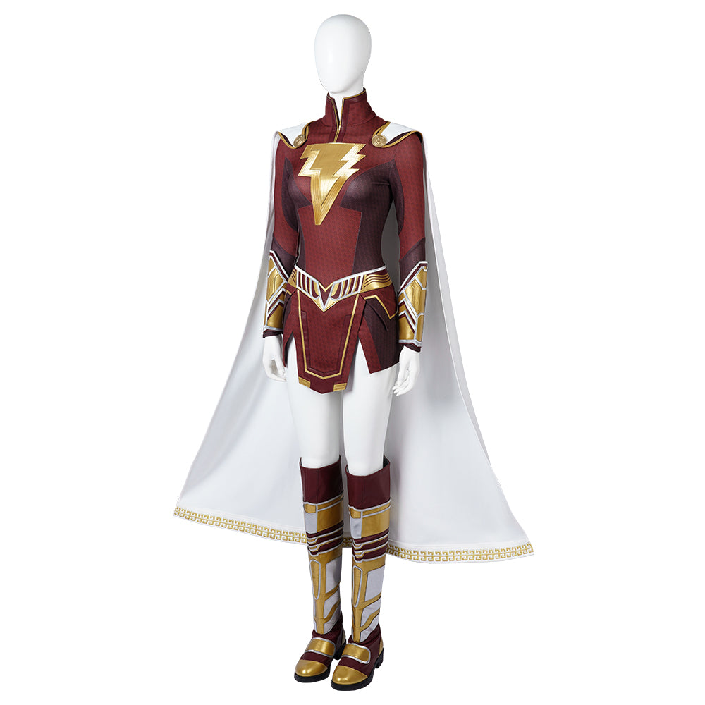Fury Of The Gods Mary Marvel Cosplay Lady Shazam Costumes