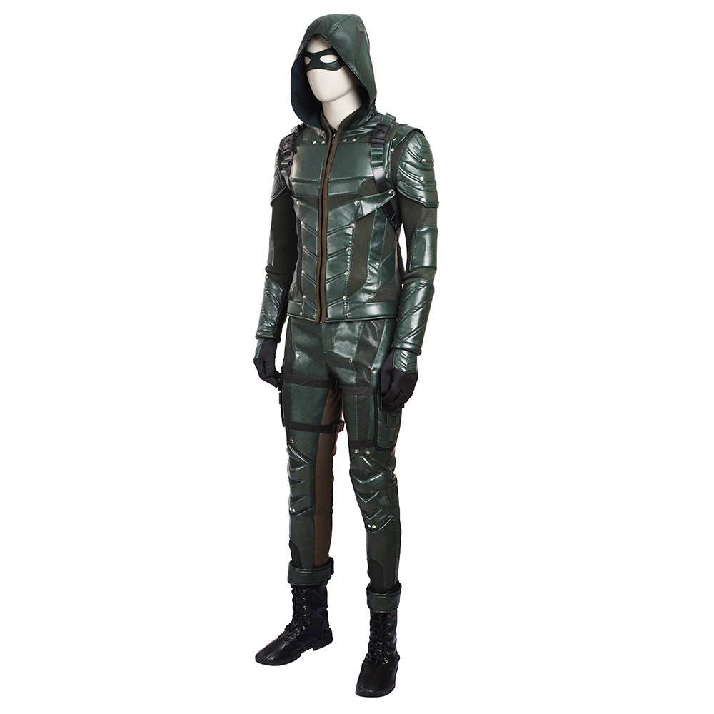 Green Arrow Season 5 Oliver Queen Cosplay Costume