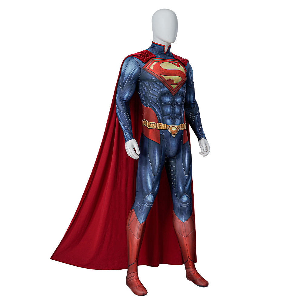 Injustice Gods Among Us Superman Clark Kent Cosplay Costumes Free Shipping