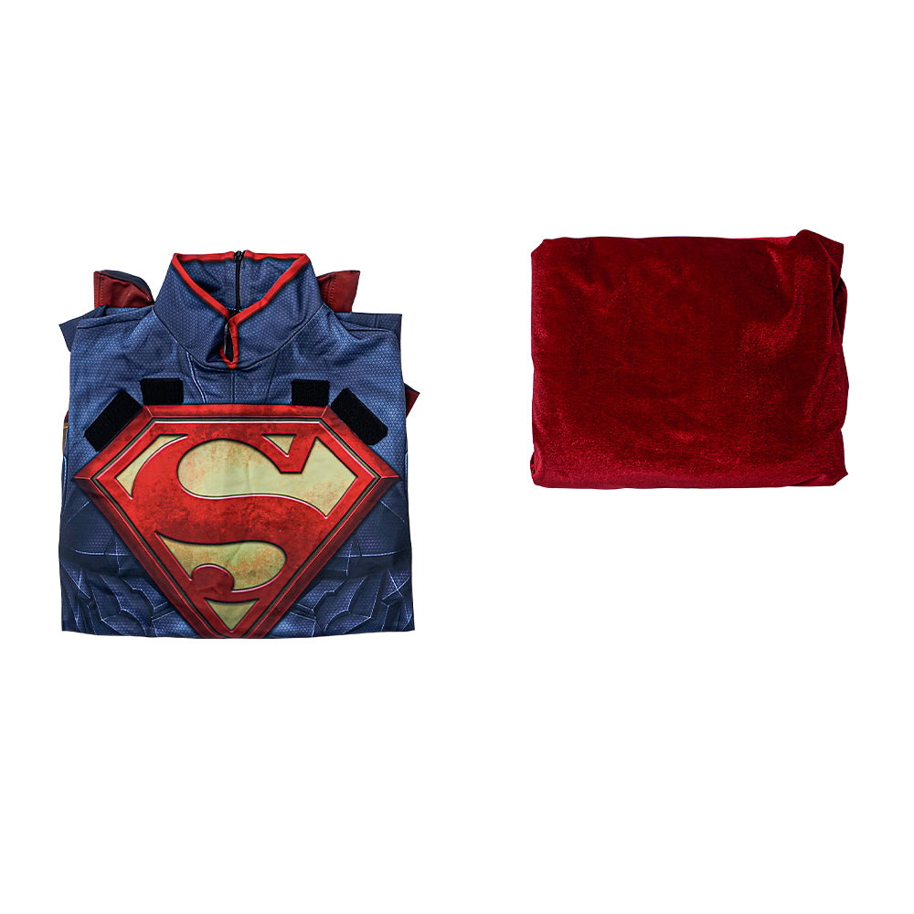 Injustice Gods Among Us Superman Clark Kent Cosplay Costumes Free Shipping