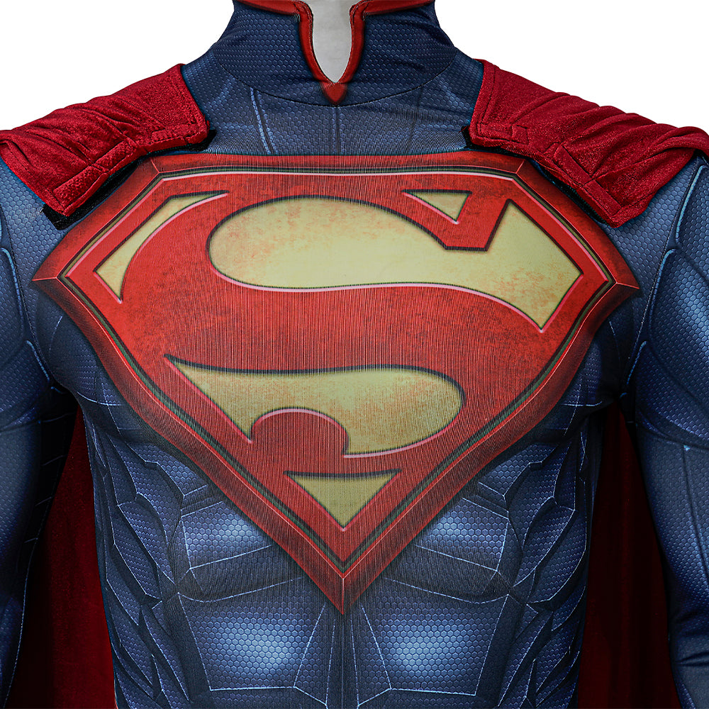 Injustice Gods Among Us Superman Clark Kent Cosplay Costumes Free Shipping