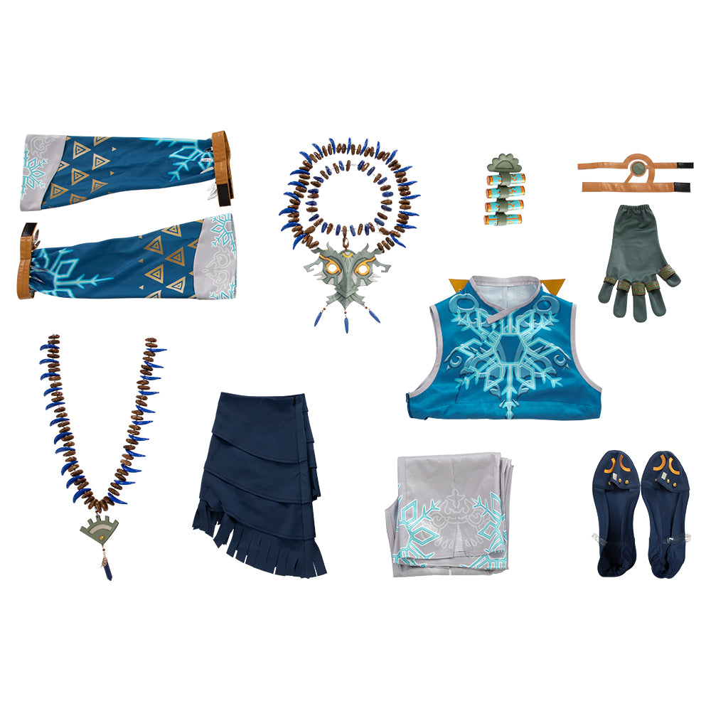 Legend Of Zelda Tears Of The Kingdom Link Frostbite Cosplay Costume Free Shipping
