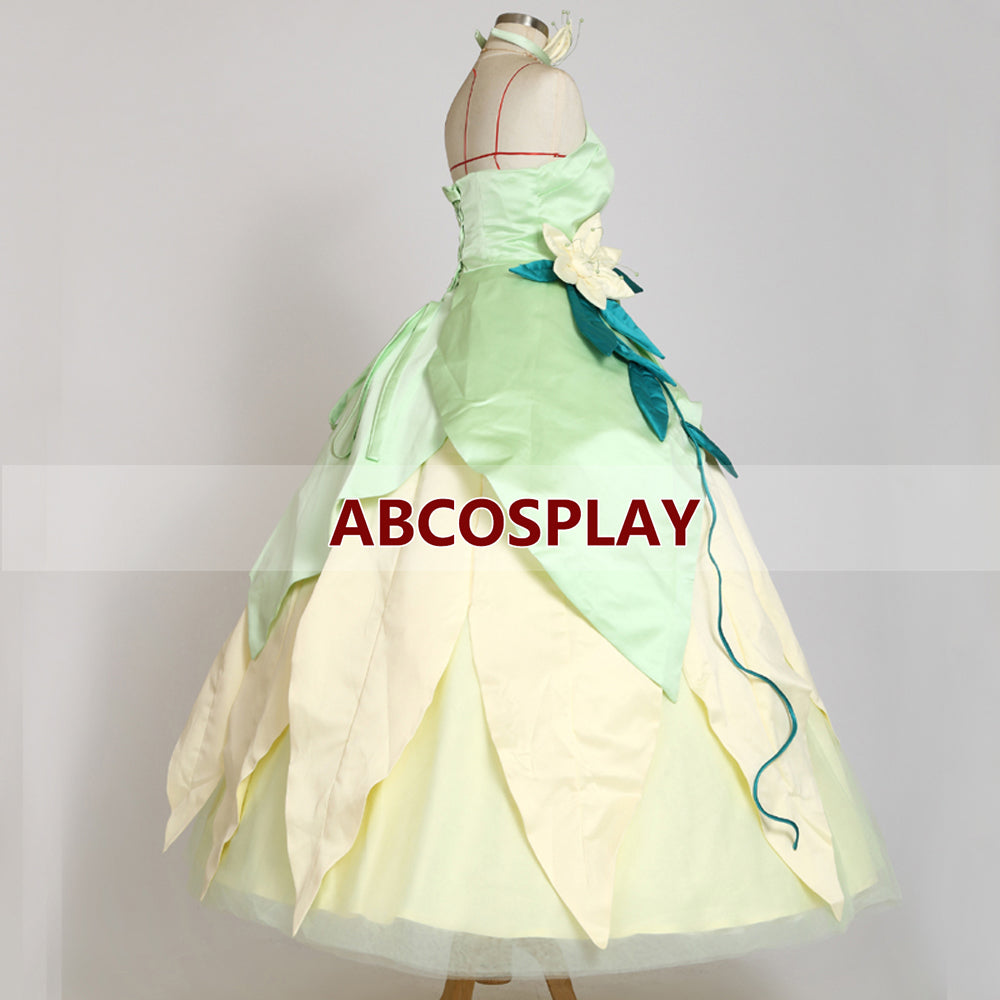 Princess And The Frog Tiana Princess Dress Cosplay Costume