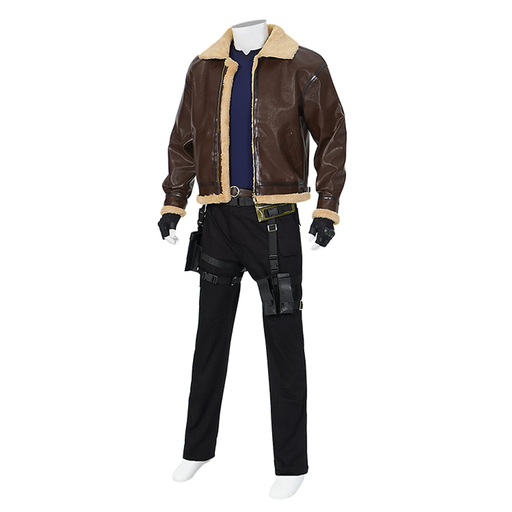 Resident Evil 4 Remake Leon S. Kennedy Cosplay Costumes Free Shipping
