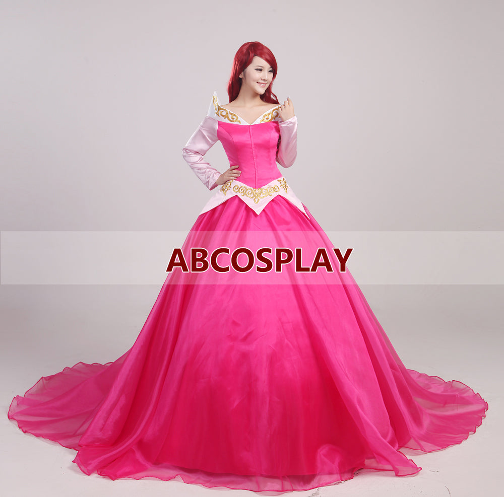 Sleeing Beauty Aurora Princess Dress Woman Cosplay Costume