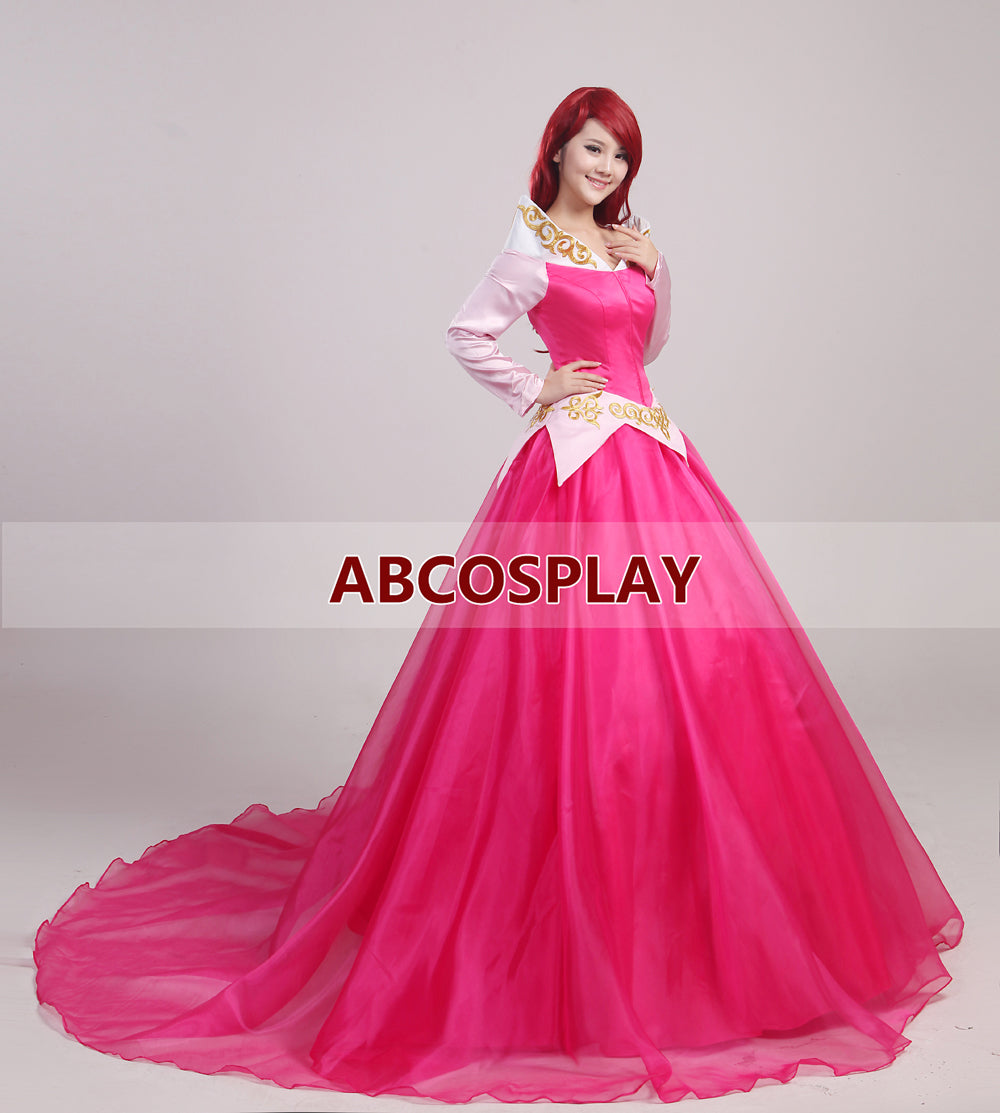 Sleeing Beauty Aurora Princess Dress Woman Cosplay Costume