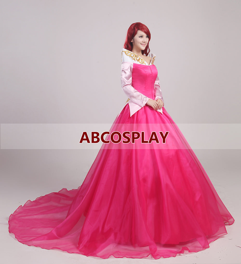 Sleeing Beauty Aurora Princess Dress Woman Cosplay Costume