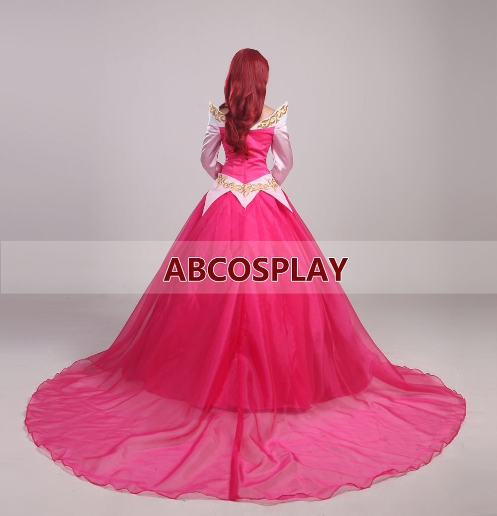 Sleeing Beauty Aurora Princess Dress Woman Cosplay Costume