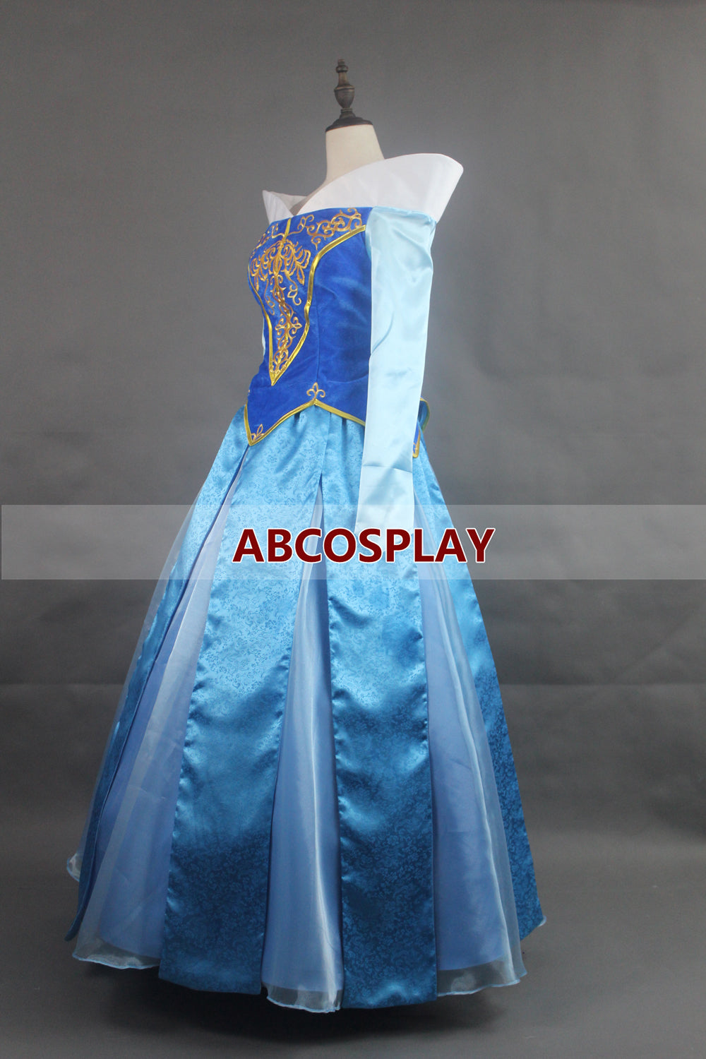 Princess Sleeping Beauty Aurora Blue Dress Woman Cosplay Costume Adult Girls