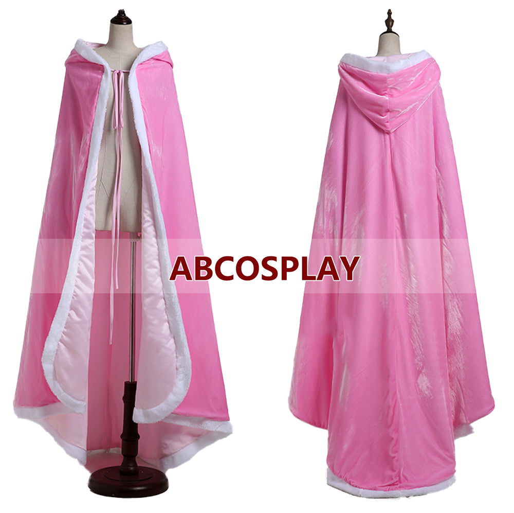 Sleeping Beauty Aurora Princess Cloak Cosplay Costume