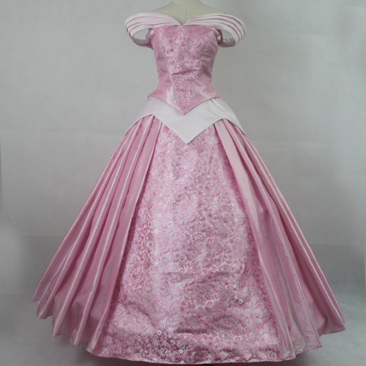 Sleeping Beauty Aurora Princess Dress Pink Cosplay Costume
