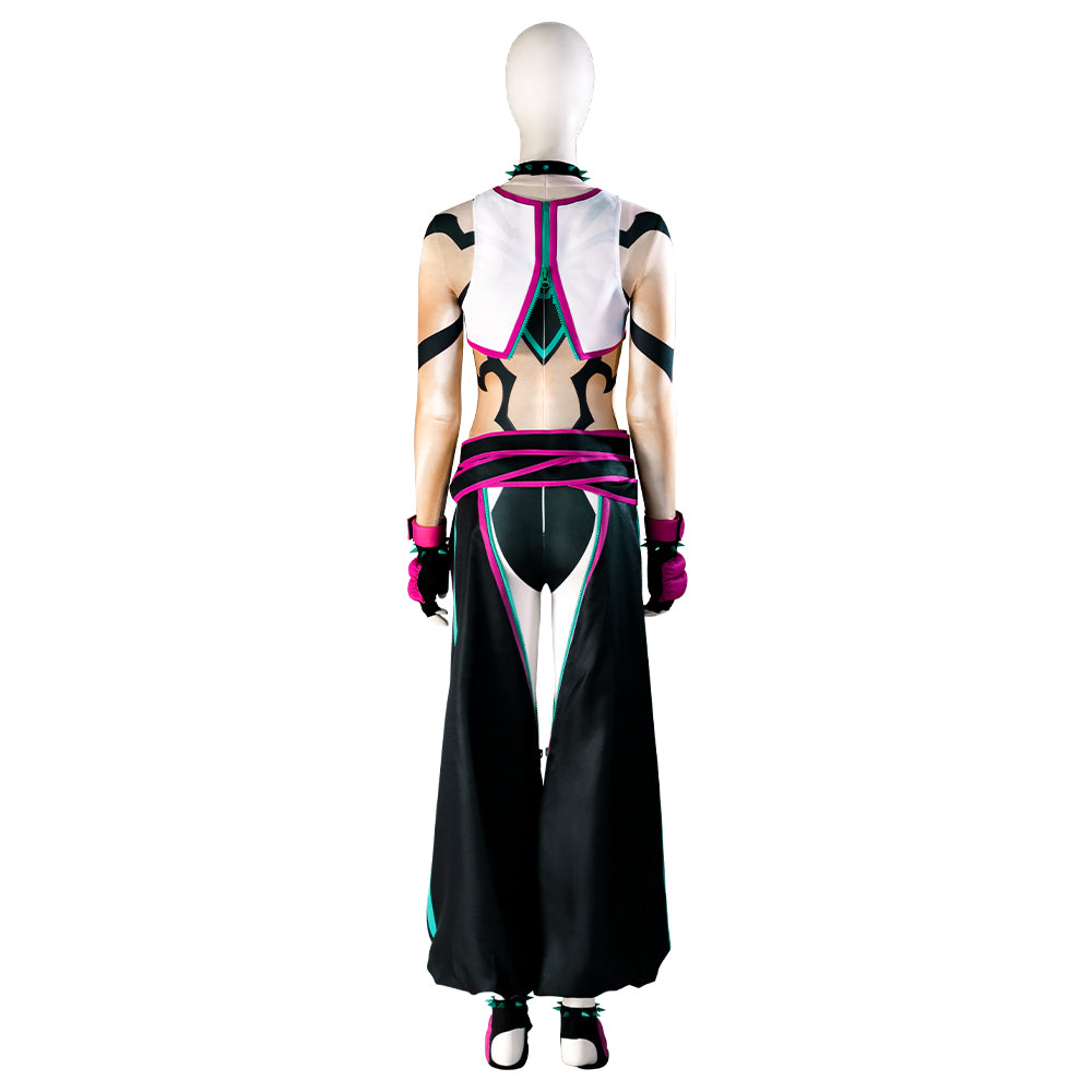 Street Fighter 6 Juri Jumpsuit Cosplay Costumes Free Shipping