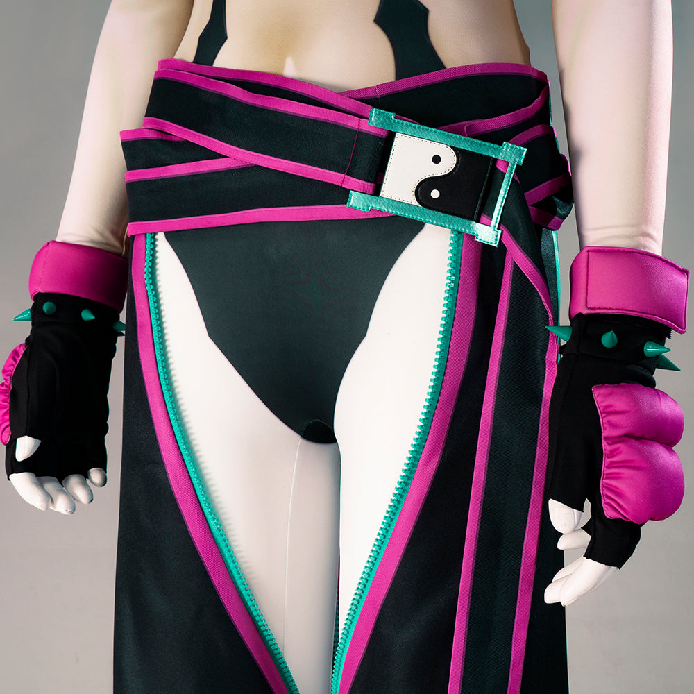 Street Fighter 6 Juri Jumpsuit Cosplay Costumes Free Shipping