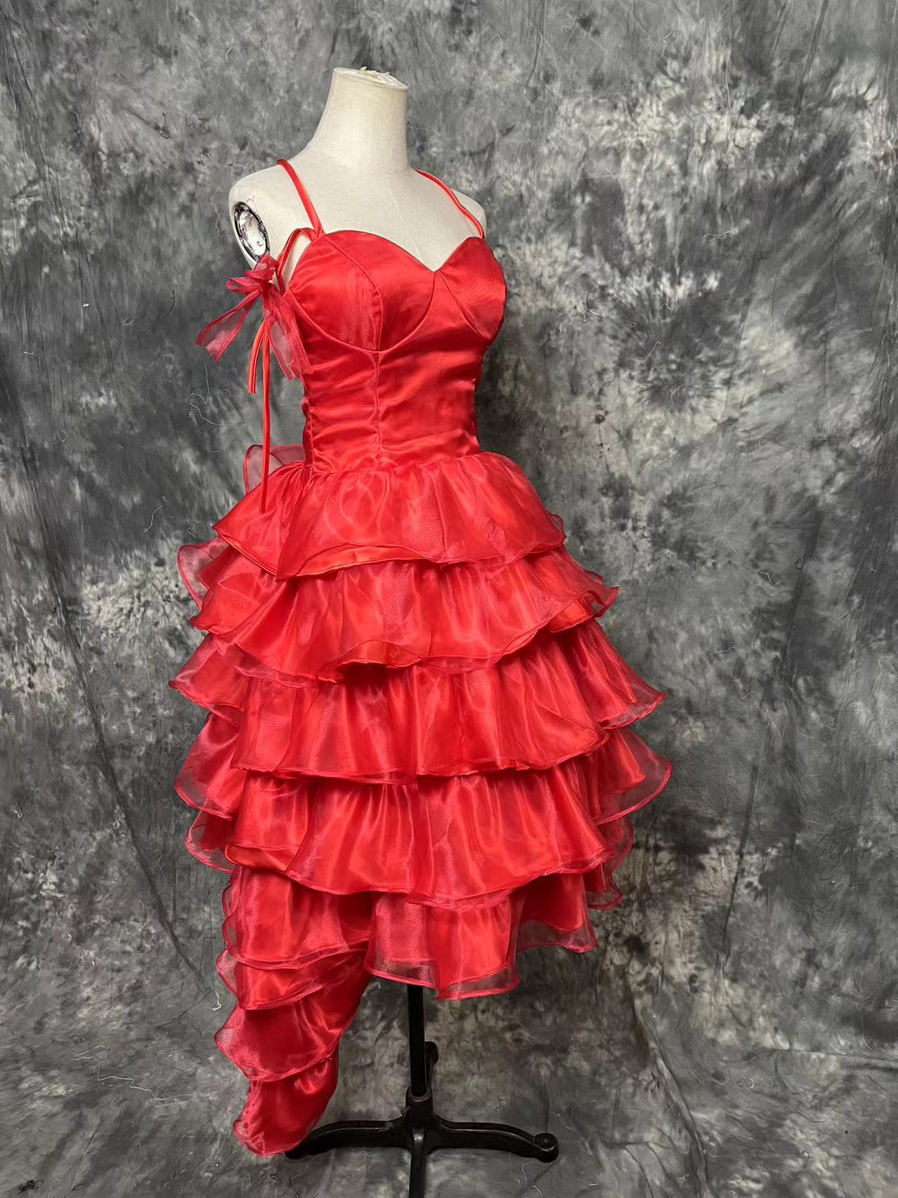 Suicide Squad Harley Quinn Red Dress Cosplay Costume