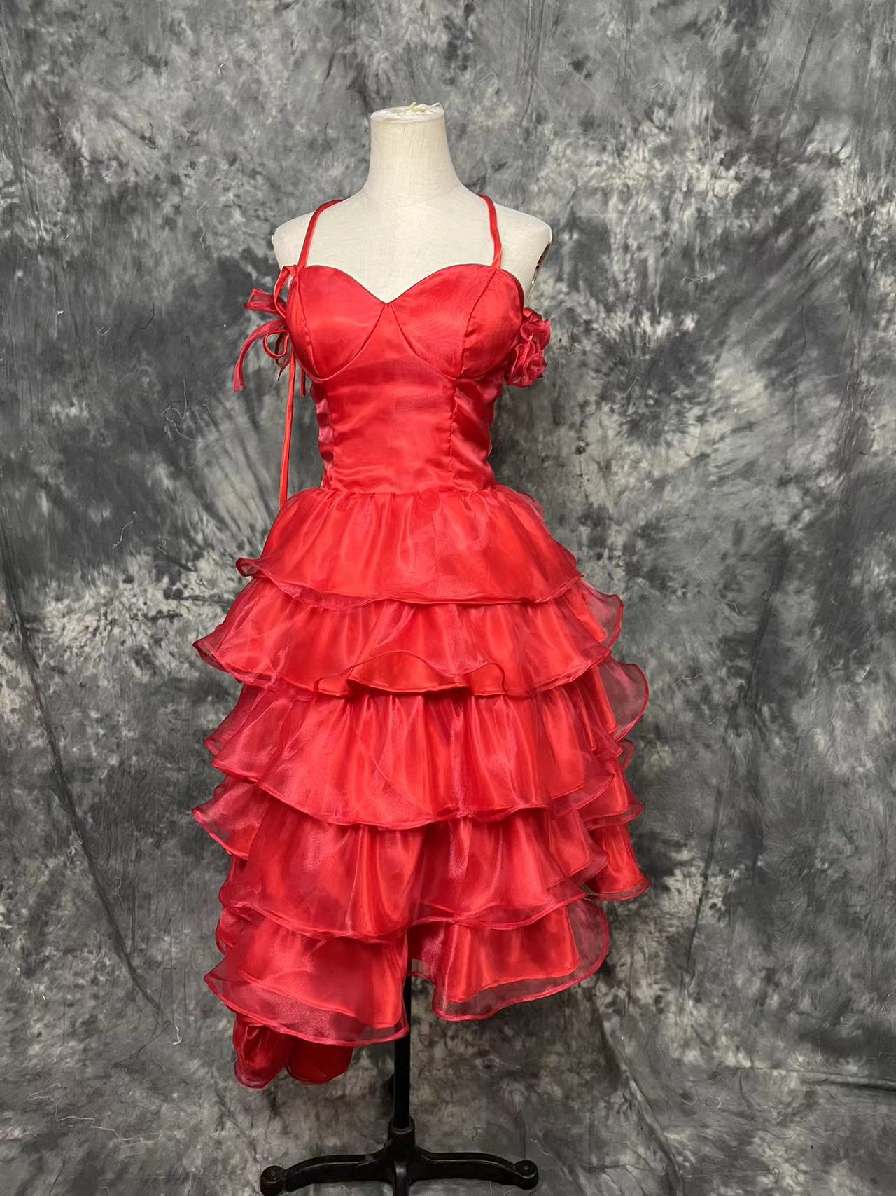 Suicide Squad Harley Quinn Red Dress Cosplay Costume